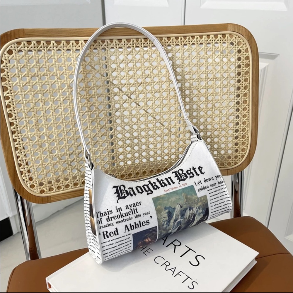 White handbag